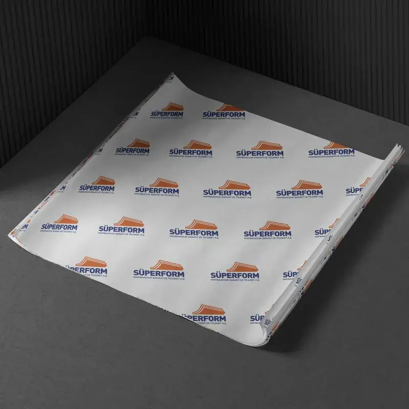 Logo baskılı yağlı ambalaj kâğıdı