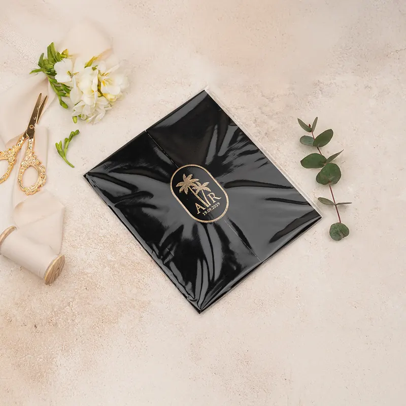 Luxury 5106 Jelatinli davetiye, farklı açıdan detay görünümü