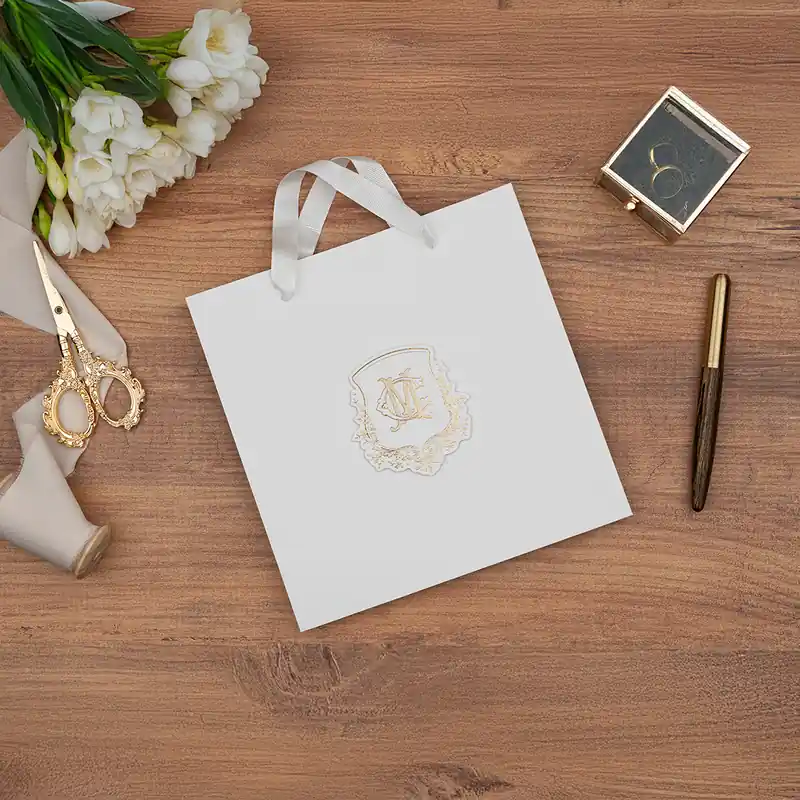 Luxury 5109 Çantalı davetiye, farklı açıdan detay görünümü