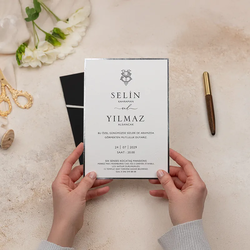Luxury 5121 davetiye, farklı açıdan detay görünümü