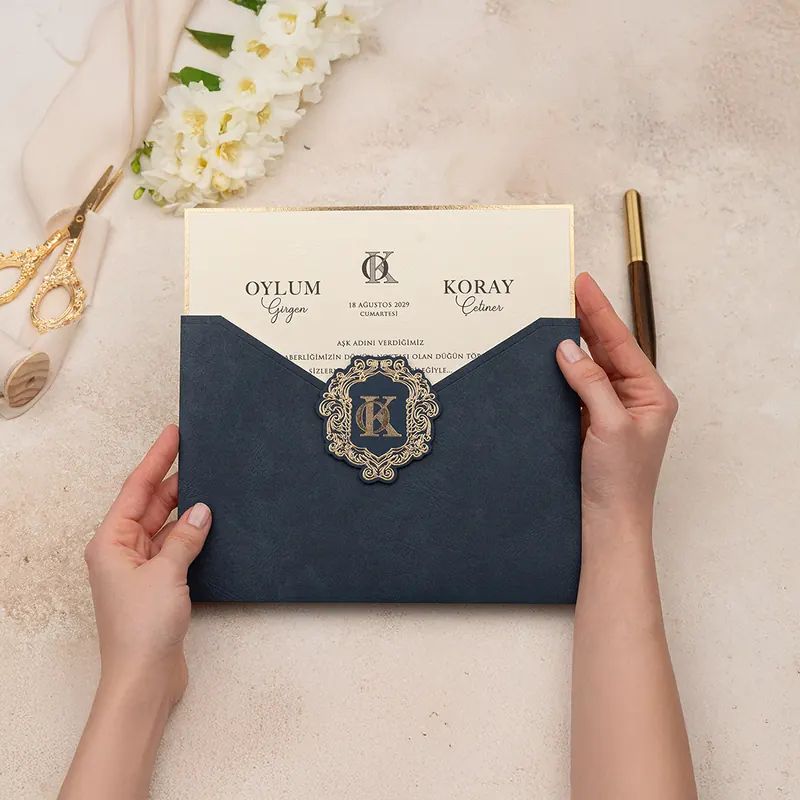 Luxury 5122 davetiye, farklı açıdan detay görünümü
