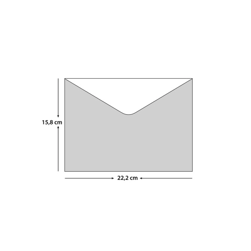 Luxury 5122 davetiye ölçü şeması (22,2 x 15,8 cm)