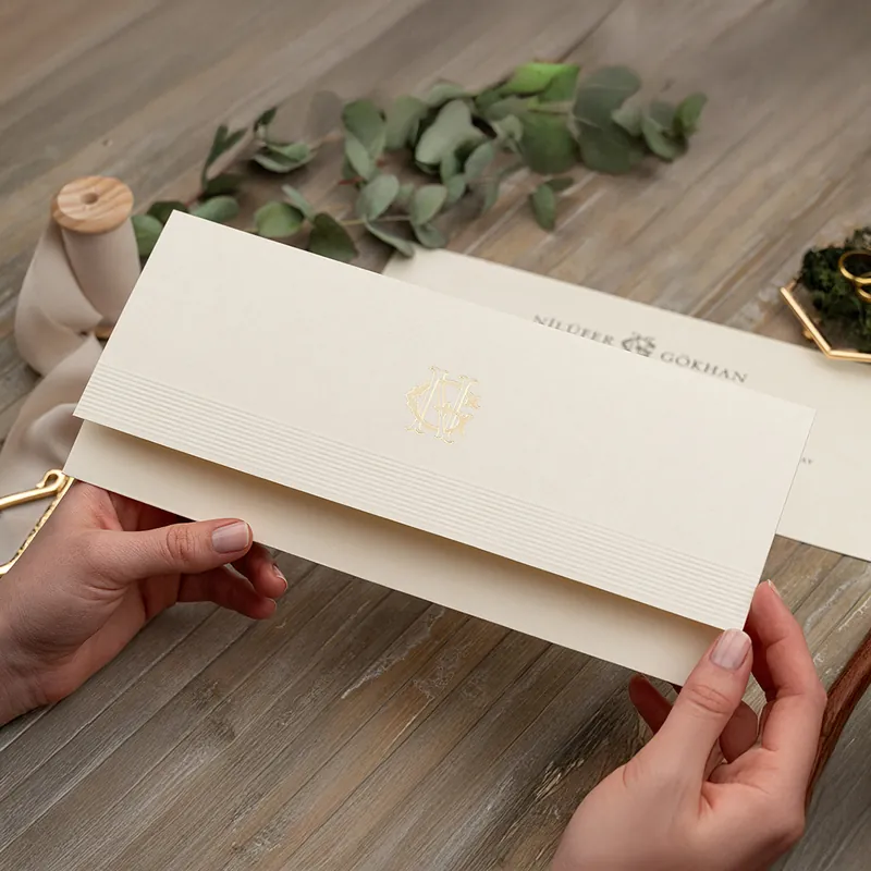 Luxury 5123 davetiye, farklı açıdan detay görünümü