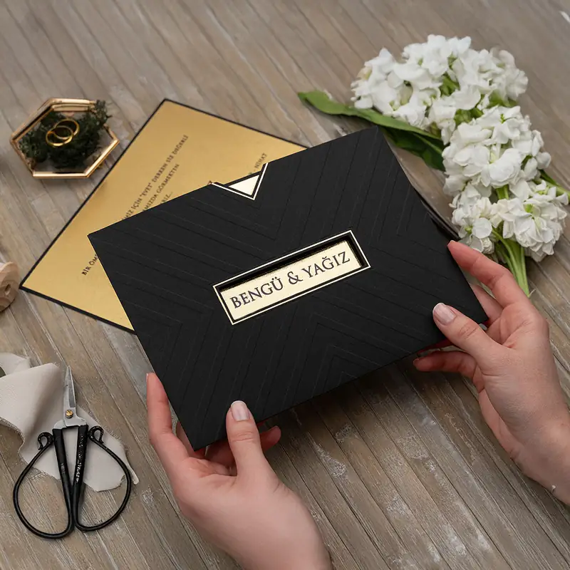 Luxury 5125 davetiye, farklı açıdan detay görünümü