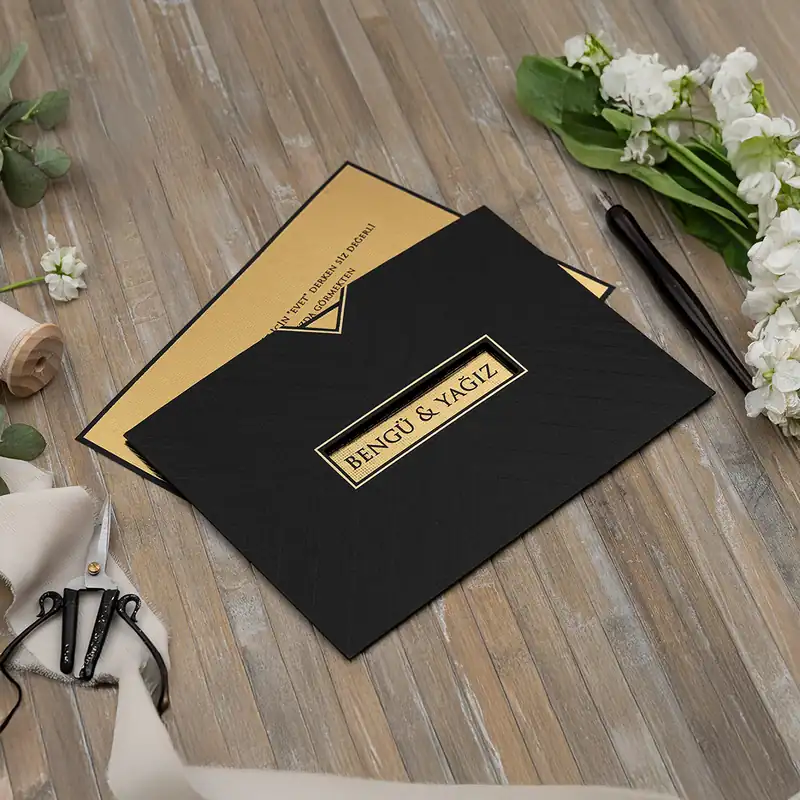 Luxury 5125 davetiye, farklı açıdan detay görünümü