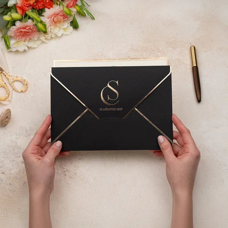 Luxury 5132 davetiye, farklı açıdan detay görünümü