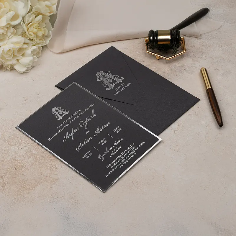 Luxury 5133 davetiye, farklı açıdan detay görünümü