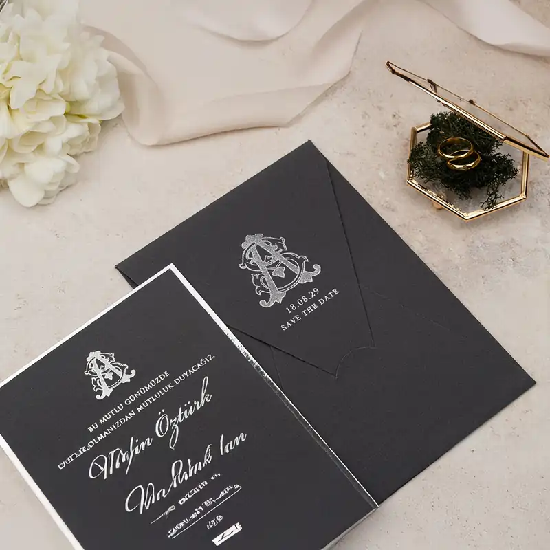 Luxury 5133 davetiye, farklı açıdan detay görünümü