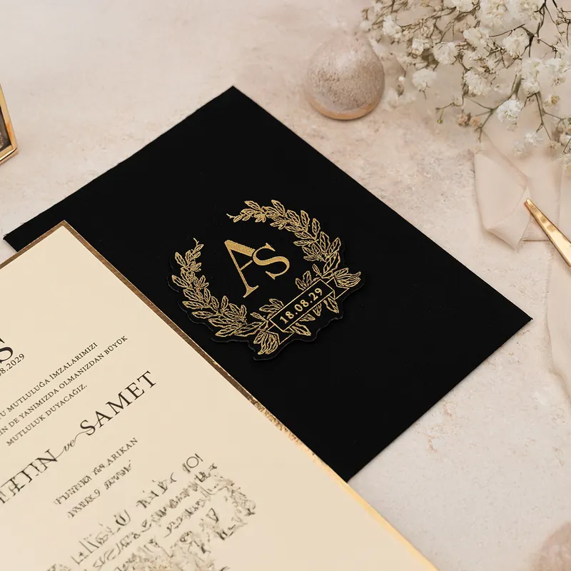 Luxury 5134 davetiye, farklı açıdan detay görünümü