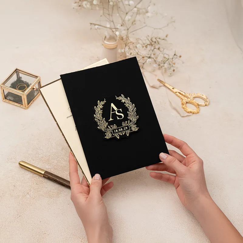 Luxury 5134 davetiye, farklı açıdan detay görünümü