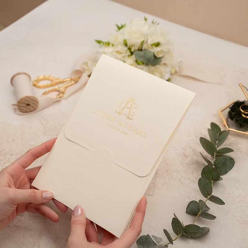Luxury 5135 davetiye, farklı açıdan detay görünümü