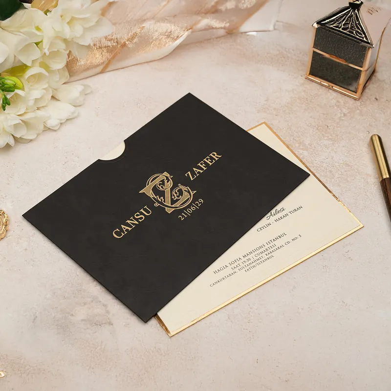 Luxury 5136 davetiye, farklı açıdan detay görünümü