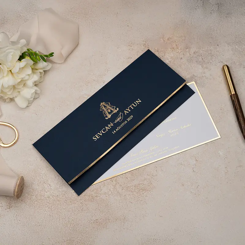 Luxury 5141 davetiye, farklı açıdan detay görünümü