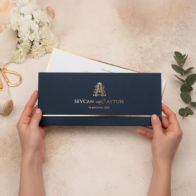 Luxury 5141 davetiye, farklı açıdan detay görünümü