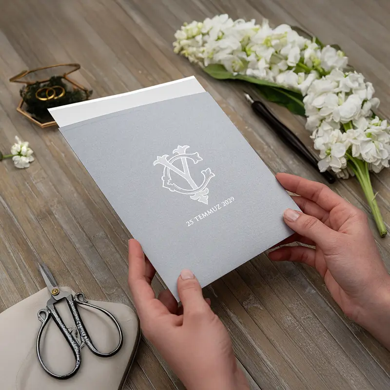 Luxury 5142 davetiye, farklı açıdan detay görünümü