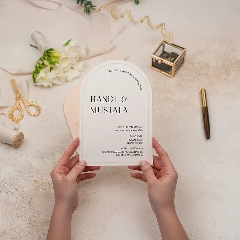 Luxury 5144 davetiye, farklı açıdan detay görünümü