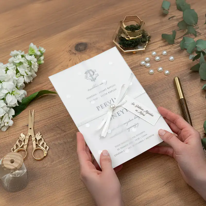 Luxury 5145 davetiye, farklı açıdan detay görünümü