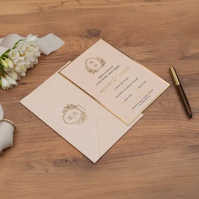 Luxury 5146 davetiye, farklı açıdan detay görünümü