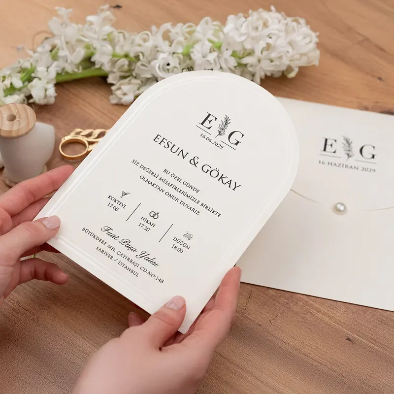 Luxury 5148 davetiye, farklı açıdan detay görünümü