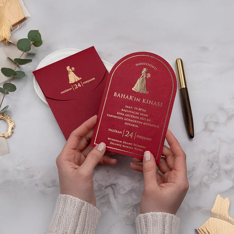 Luxury K23 davetiye, farklı açıdan detay görünümü