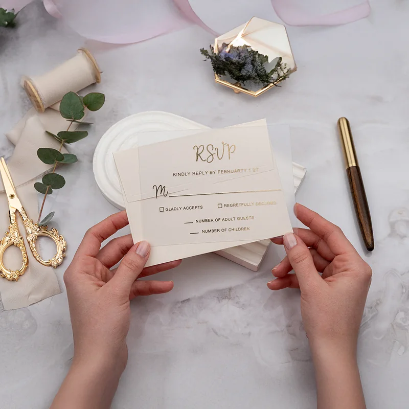 Luxury R53 davetiye, farklı açıdan detay görünümü