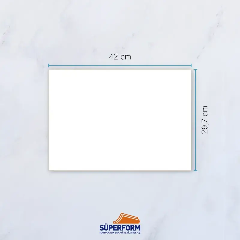 A3 broşür ölçüsü: 42×29,7 cm