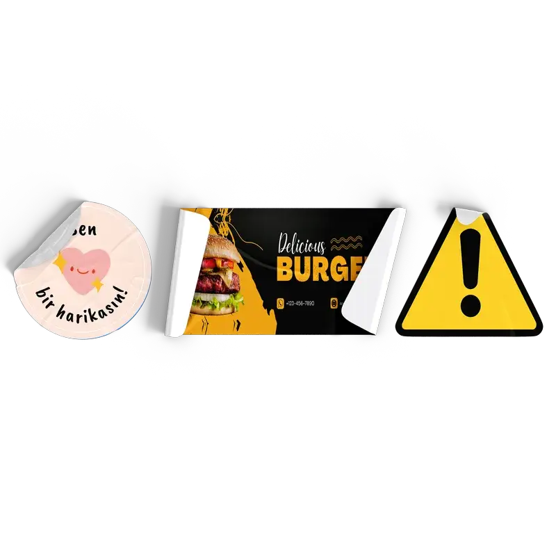 Kuşe Sticker / Etiket – kuşe, görünüm 2