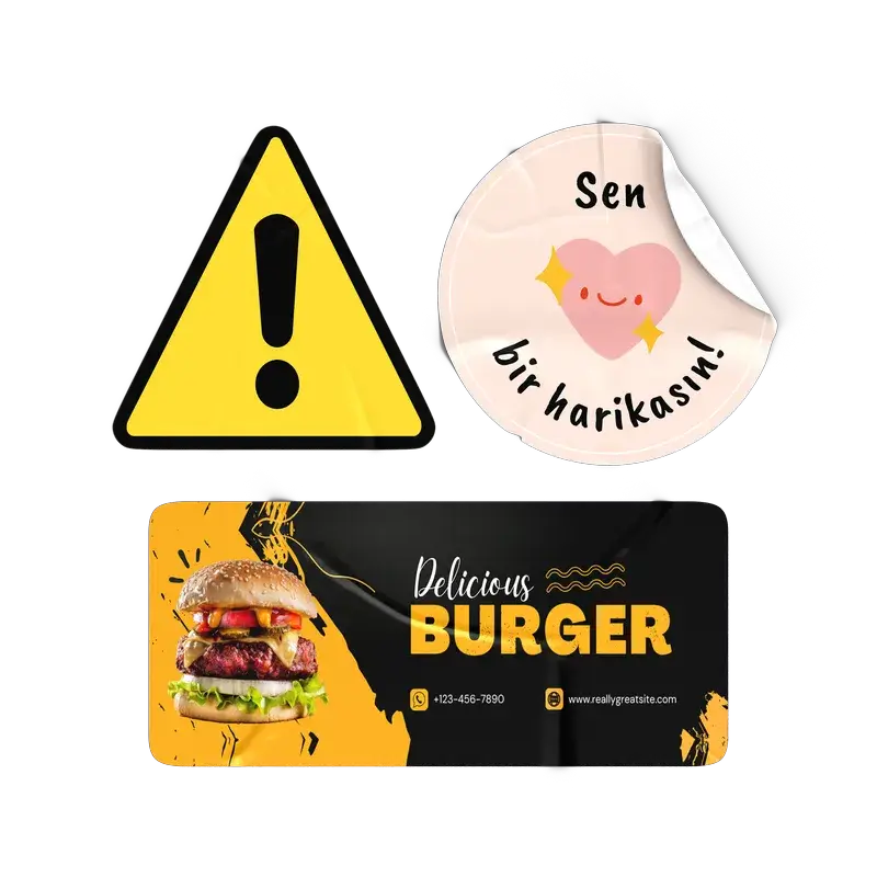 Kuşe Sticker / Etiket