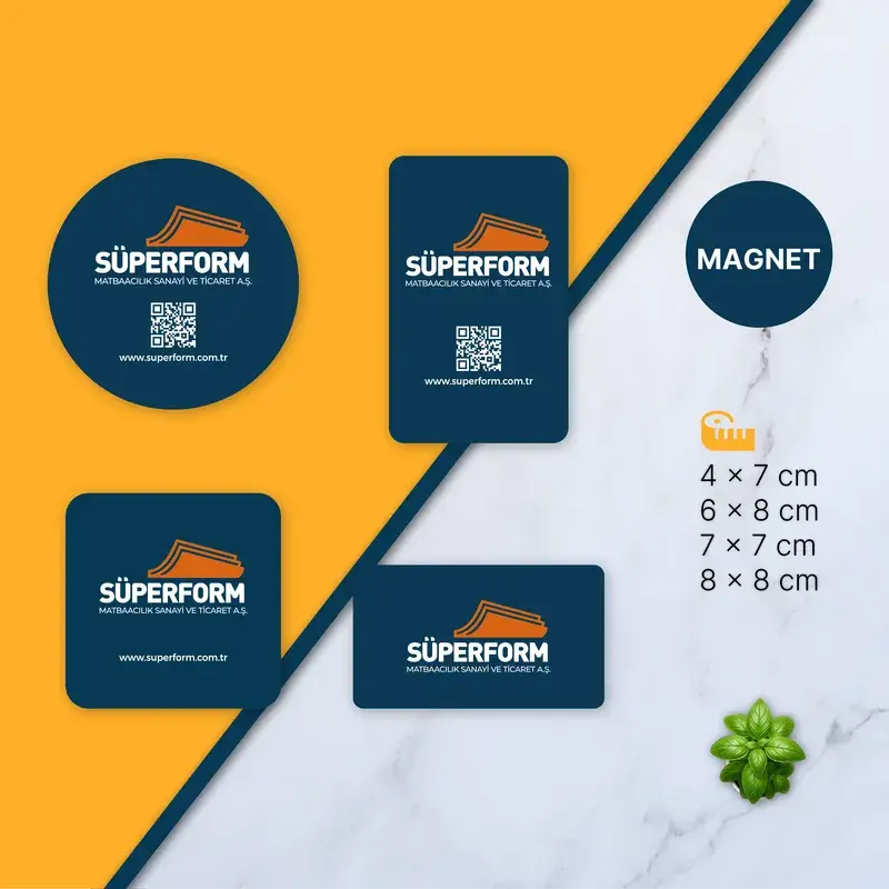 Magnet – matbaa ürünleri örneği