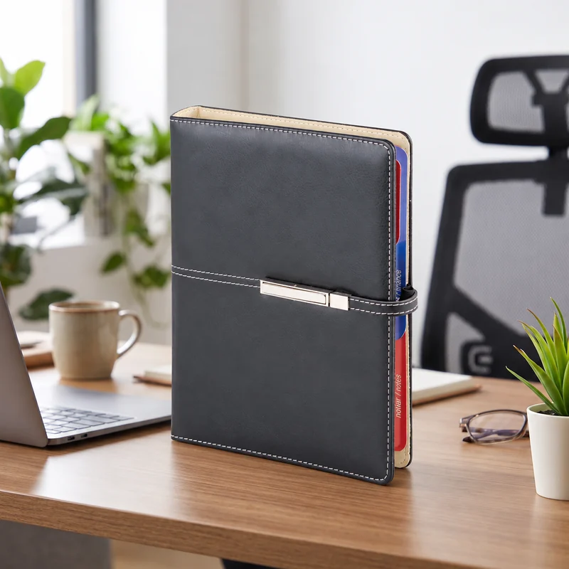 Organizer ORG42954, siyah renkli, kayışlı metal tokalı