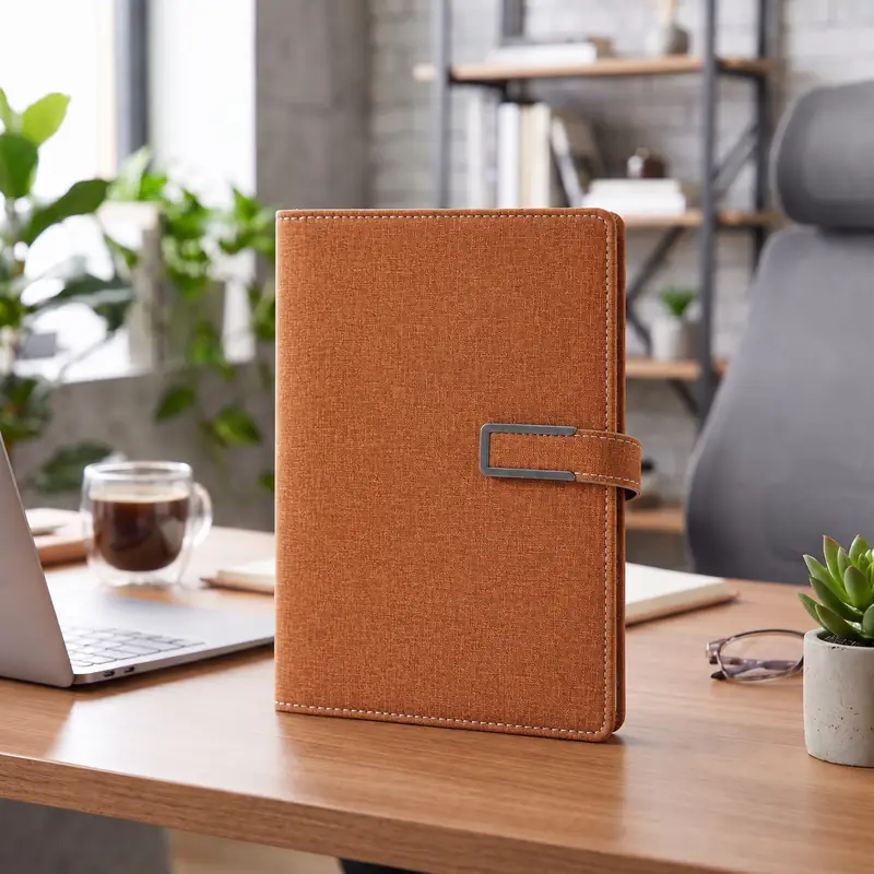 Defter DE7130 bakır (kiremit) renkli çantalı defter seti
