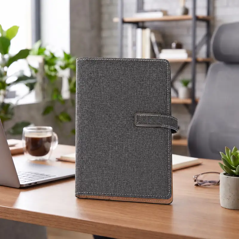 Defter DE7190 antrasit renkli çantalı defter seti