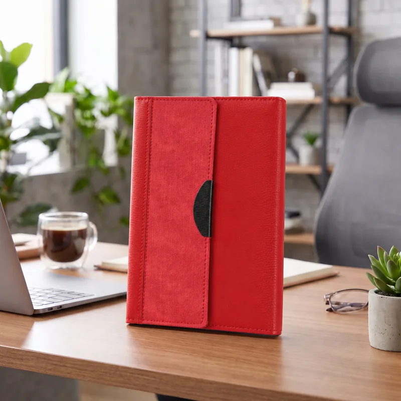 Defter DE7970 kırmızı renkli çantalı defter seti