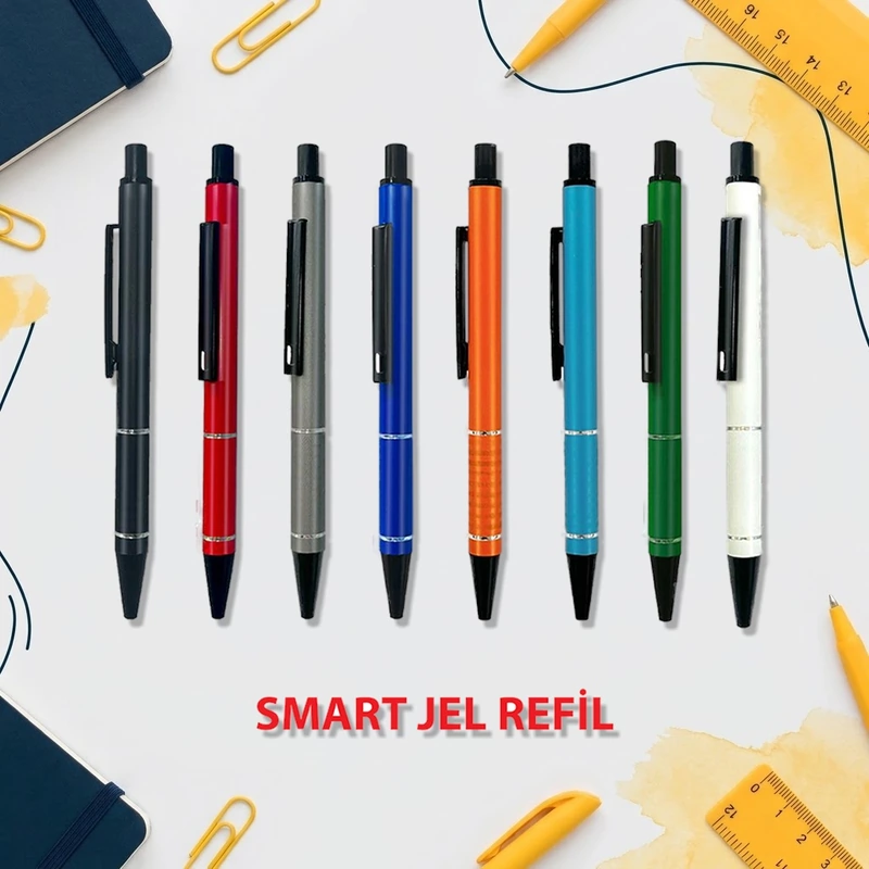 Metal Kalem KA1350 smart jel refil metal tükenmez kalem, 5 renk seçeneğiyle