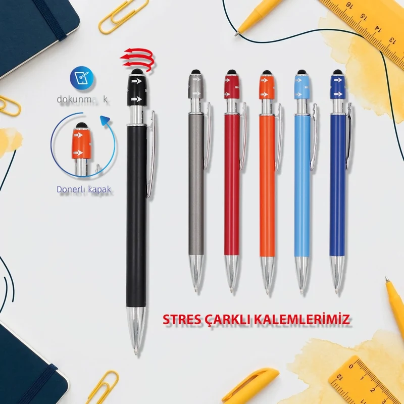 Metal Kalem KA4006 metal tükenmez kalem, 6 renk seçeneğiyle