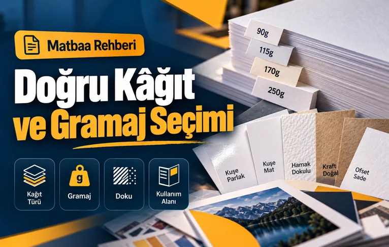 Doğru kâğıt ve gramaj seçimi